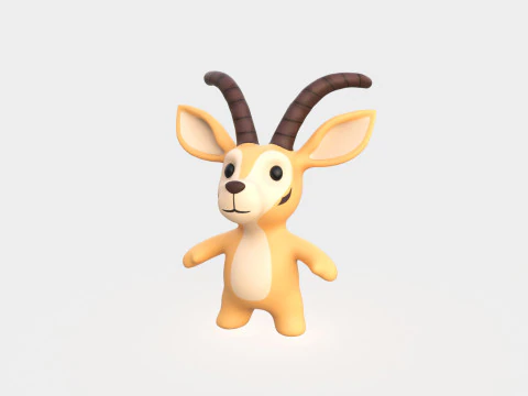 Piccolo animaletto - Antilope carina - Animata Modello 3D