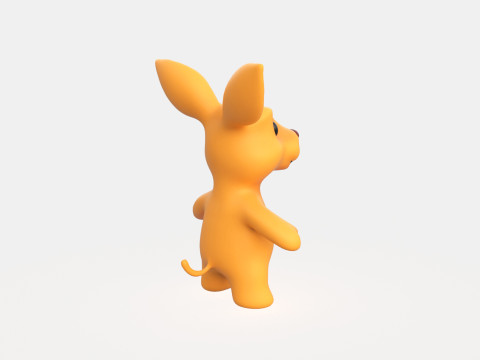 Little animal baby - Kangaroo cute - Animated 3D Модель