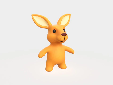 Little animal baby - Kangaroo cute - Animated 3D Model