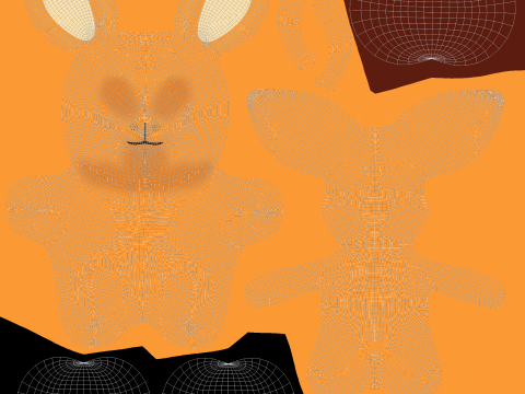 Little animal baby - Kangaroo cute - Animated 3D Модель