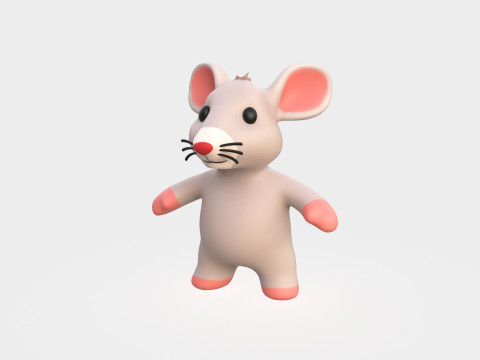 Little animal baby - Rat cute - Animated 3D Model