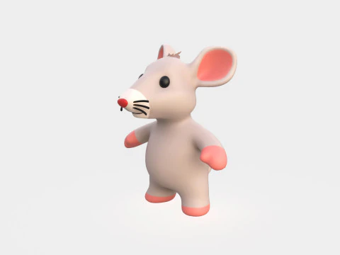 Little animal baby - Rat cute - Animated 3D Model