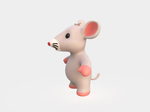 Little animal baby - Rat cute - Animated 3D Model