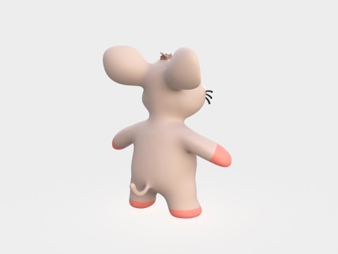 Little animal baby - Rat cute - Animated 3D-Modell
