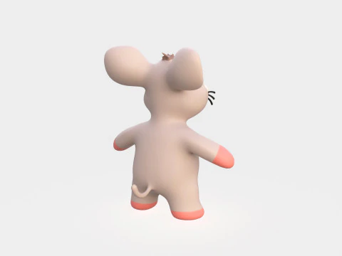 Little animal baby - Rat cute - Animated 3D Model