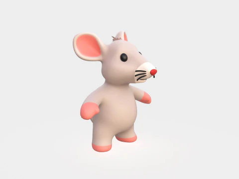 Little animal baby - Rat cute - Animated 3D Model