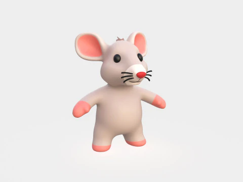 Little animal baby - Rat cute - Animated 3D Model