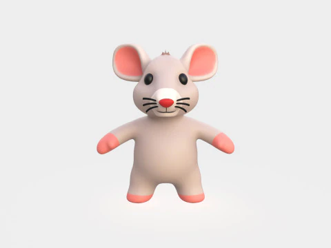 Little animal baby - Rat cute - Animated 3D Model