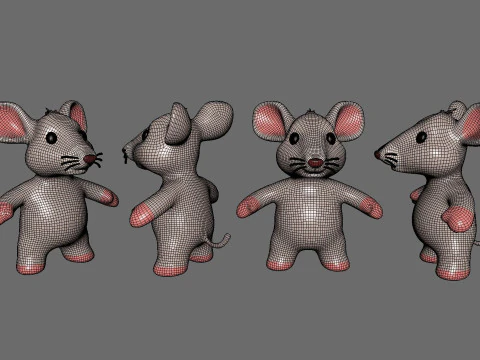Little animal baby - Rat cute - Animated 3D Model