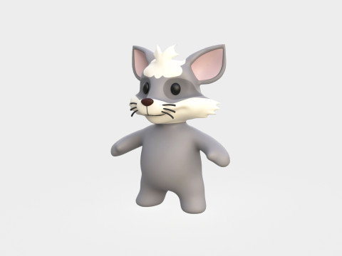 Little animal baby - Ratel cute - Animated 3Dモデル