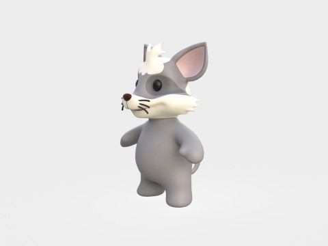 Little animal baby - Ratel cute - Animated 3D 모델