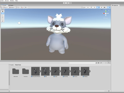 Little animal baby - Ratel cute - Animated 3D 모델