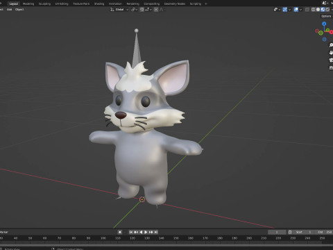 Little animal baby - Ratel cute - Animated 3D 모델