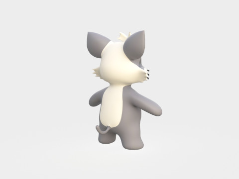 Little animal baby - Ratel cute - Animated 3D 모델