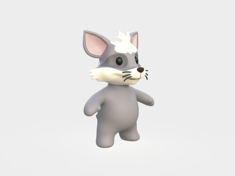 Little animal baby - Ratel cute - Animated 3D 모델