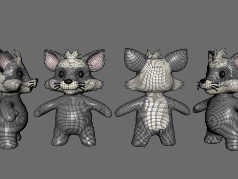 Little animal baby - Ratel cute - Animated 3D 모델