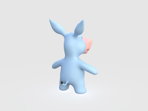 Little animal baby - Donkey cute - Animated 3d Modello 3D