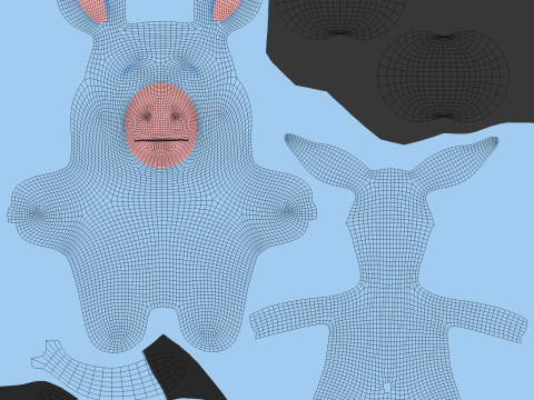 Little animal baby - Donkey cute - Animated 3d Modello 3D