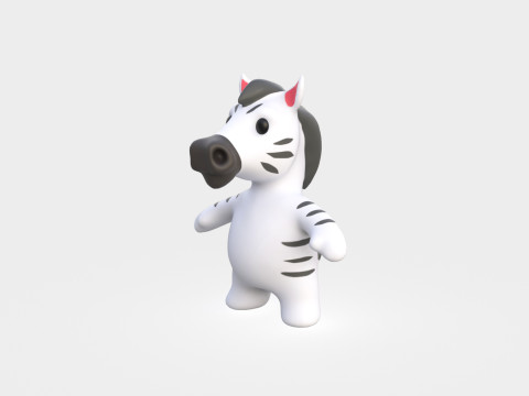Little animal baby - Zebra cute - Animated 3Dモデル