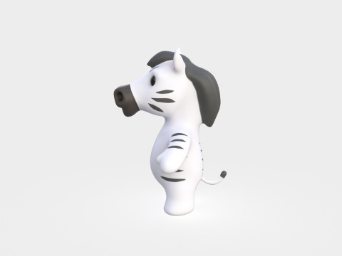 Little animal baby - Zebra cute - Animated 3Dモデル