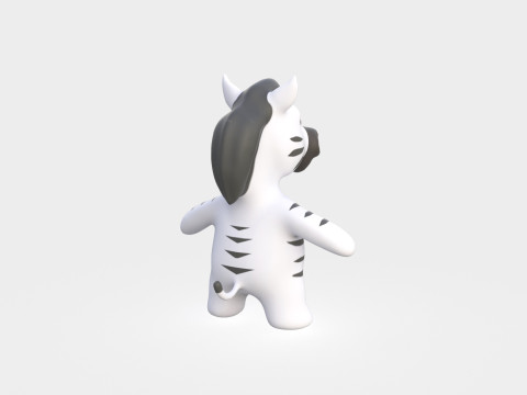 Little animal baby - Zebra cute - Animated 3Dモデル