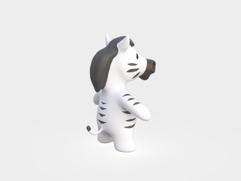 Little animal baby - Zebra cute - Animated 3Dモデル