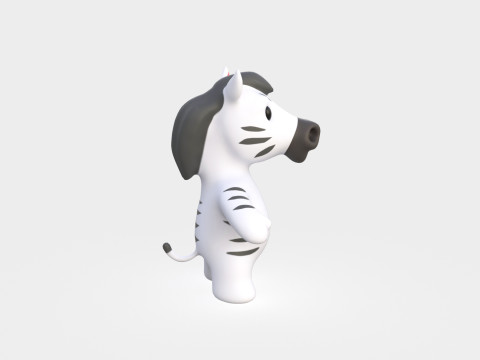 Little animal baby - Zebra cute - Animated 3Dモデル