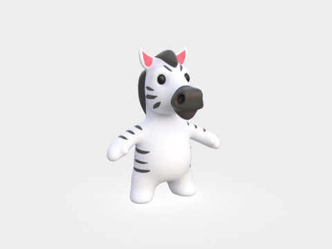 Little animal baby - Zebra cute - Animated 3Dモデル