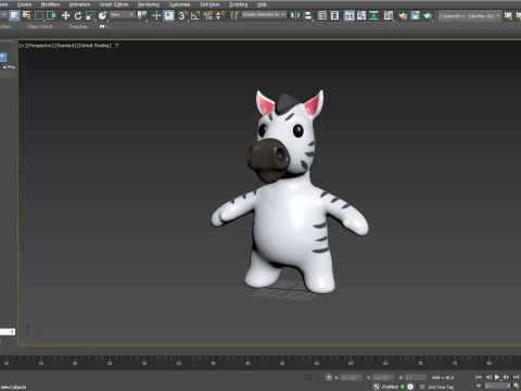Little animal baby - Zebra cute - Animated 3Dモデル