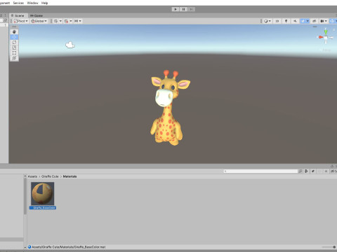 Little animal baby - Giraffe cute - Animated Modèle 3D