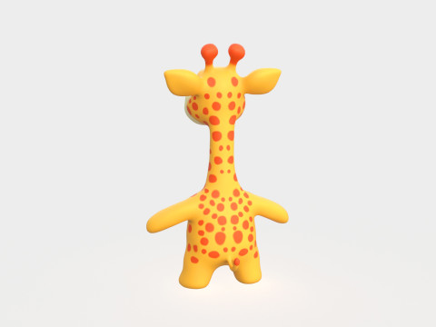Little animal baby - Giraffe cute - Animated Modèle 3D