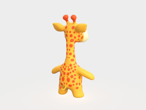 Little animal baby - Giraffe cute - Animated Modèle 3D