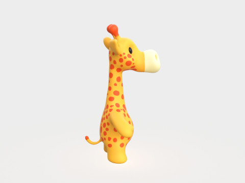 Little animal baby - Giraffe cute - Animated Modèle 3D
