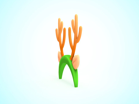 Prop120 Deer Headband 3Dモデル