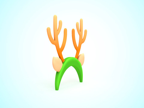 Prop120 Deer Headband 3Dモデル