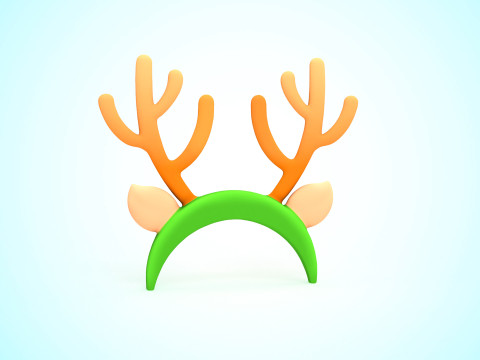 Prop120 Deer Headband 3Dモデル