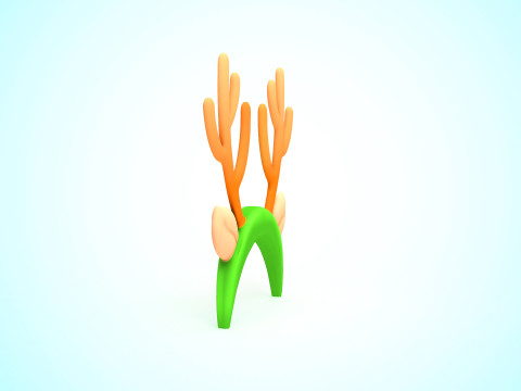 Prop120 Deer Headband 3Dモデル