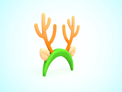 Prop120 Deer Headband 3Dモデル