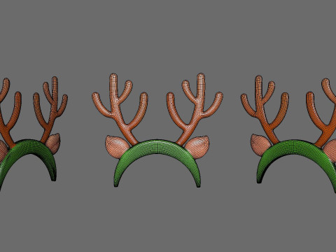 Prop120 Deer Headband 3Dモデル