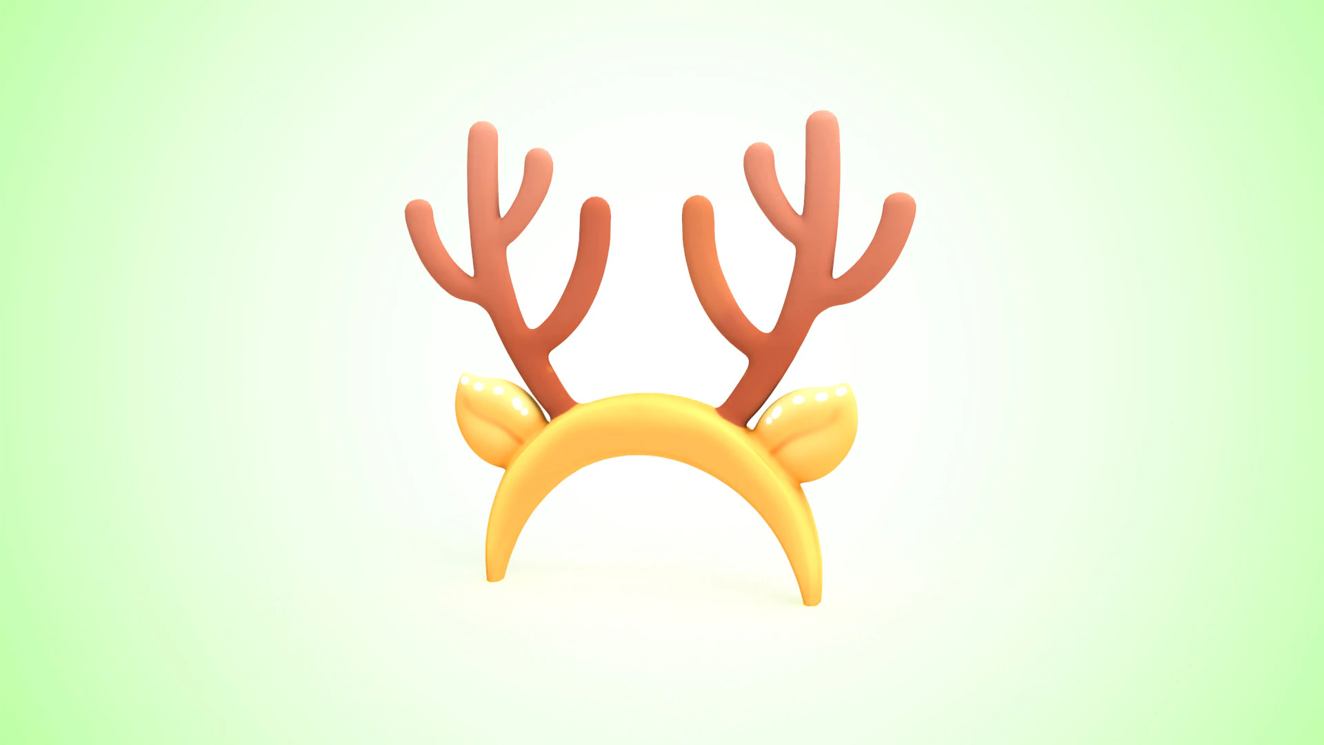 Prop121 Deer Headband 3D Model .c4d .max .obj .3ds .fbx .stl .blend