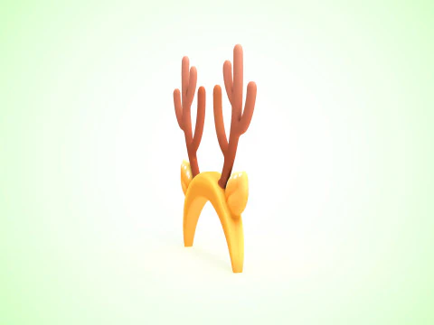 Prop121 Deer Headband 3D Model