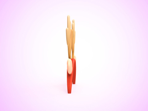 Prop122 Deer Headband 3D 模型