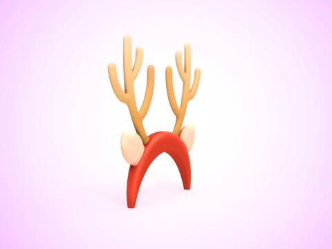 Prop122 Deer Headband 3D 模型