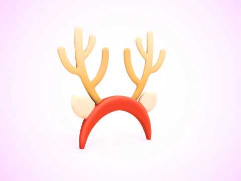 Prop122 Deer Headband 3D Model