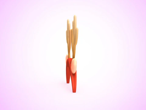 Prop122 Deer Headband 3D Model
