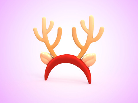 Prop123 Deer Headband 3Dモデル