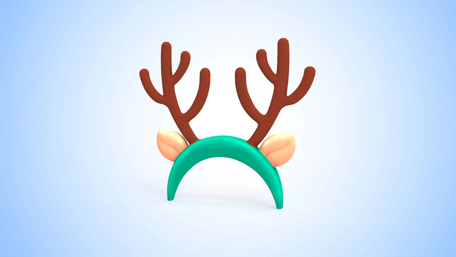 Prop124 Deer Headband 3D Model .c4d .max .obj .3ds .fbx .stl .blend 