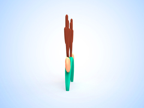 Prop124 Deer Headband 3D 模型