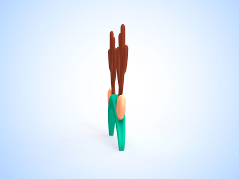 Prop124 Deer Headband 3D 模型