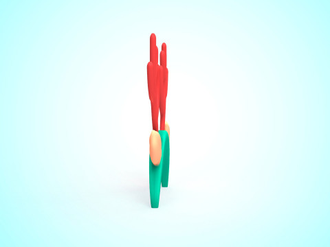 Prop125 Deer Headband 3Dモデル